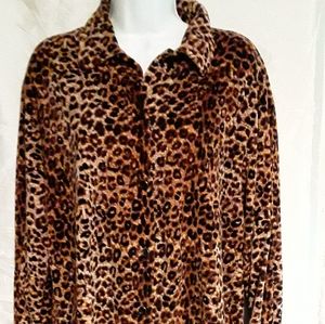 Women's  Animal Print Button up Blouse